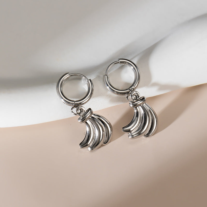 Wholesale Electroplated Stainless Steel Shell Earrings - Boutique Resale Jewelry