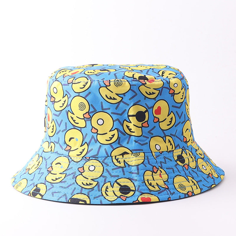 Wholesale Digital Print Yellow Duck Bucket Hat Fashion Party Accessory Gift