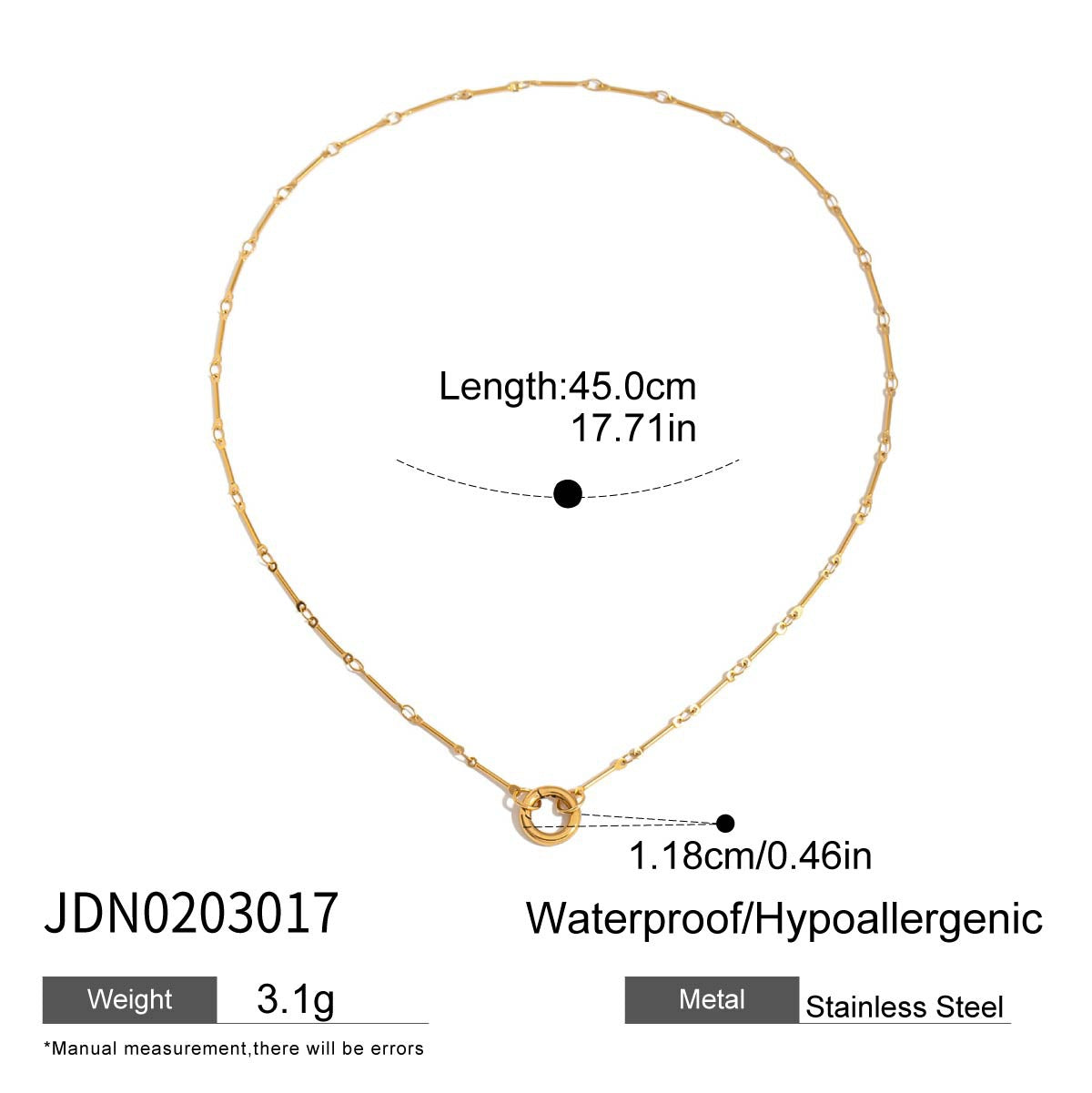 Wholesale Stainless Steel Pearl Necklace Accessories Jewelry Accessories