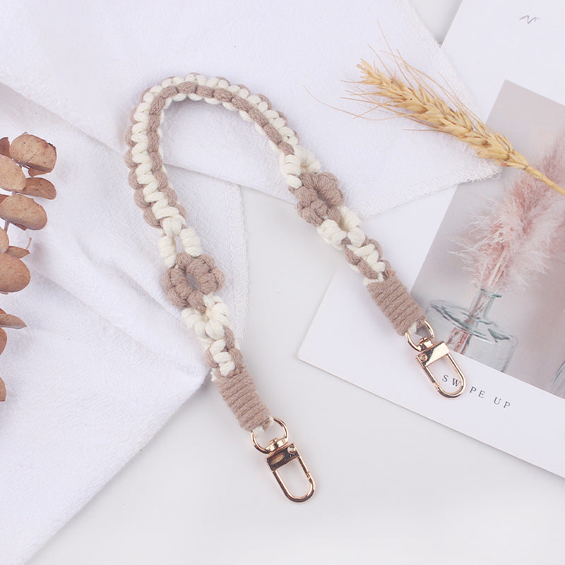 Wholesale  creative pure hand-woven flower leaf small pattern cup set cup rope cup accessories