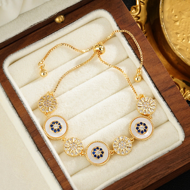 Wholesale  shell drawable adjustable bracelet