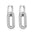 Wholesale Square pendant stainless steel earrings
