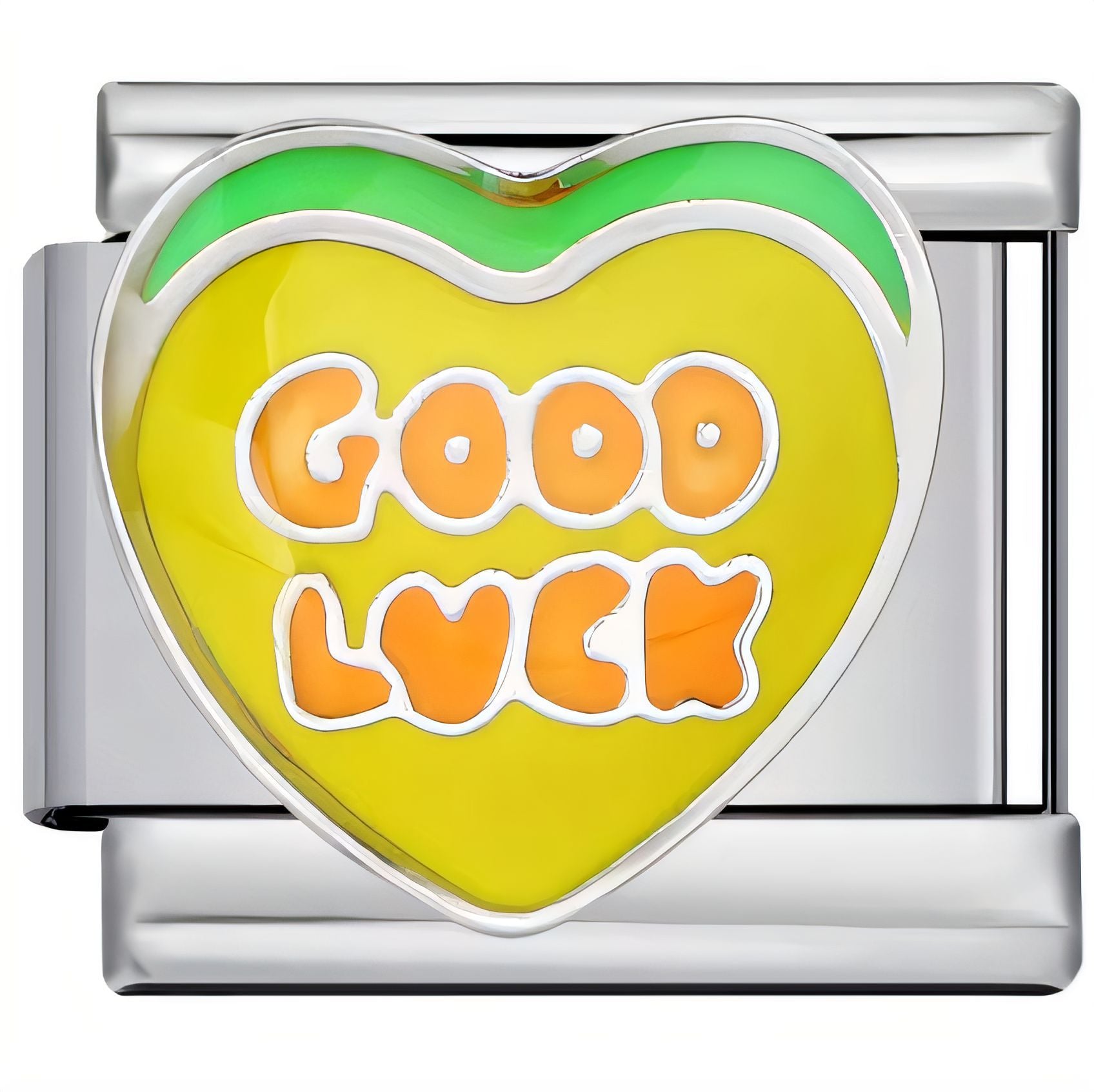 Wholesale  Italian Charm Bracelet 9mm DIY Cartoon Heart Letter   Creative Stainless Steel Composable Bracelet