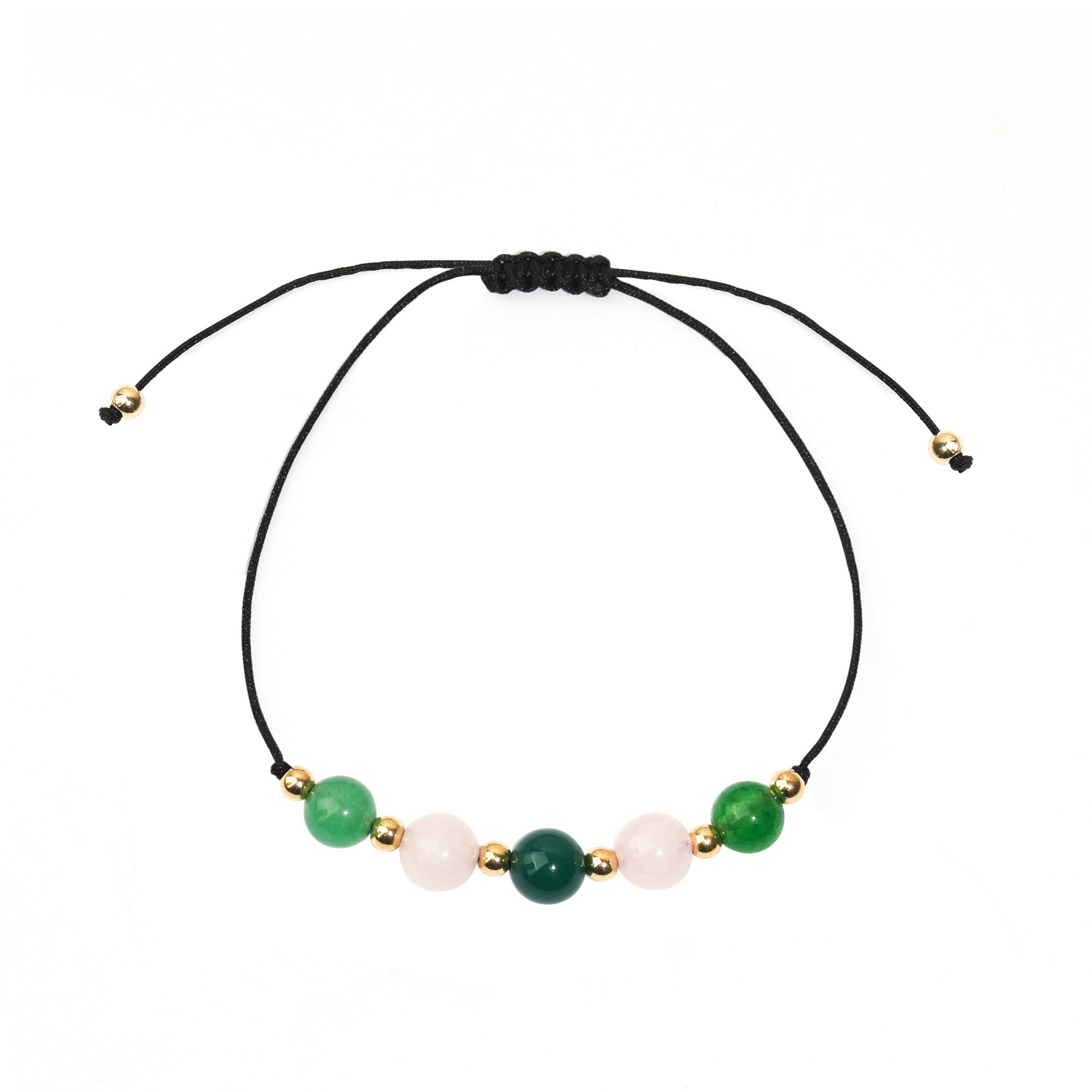 Wholesale  Fashion Bracelet Wax Beaded Hand Rope Five Beads Combination  Bracelet