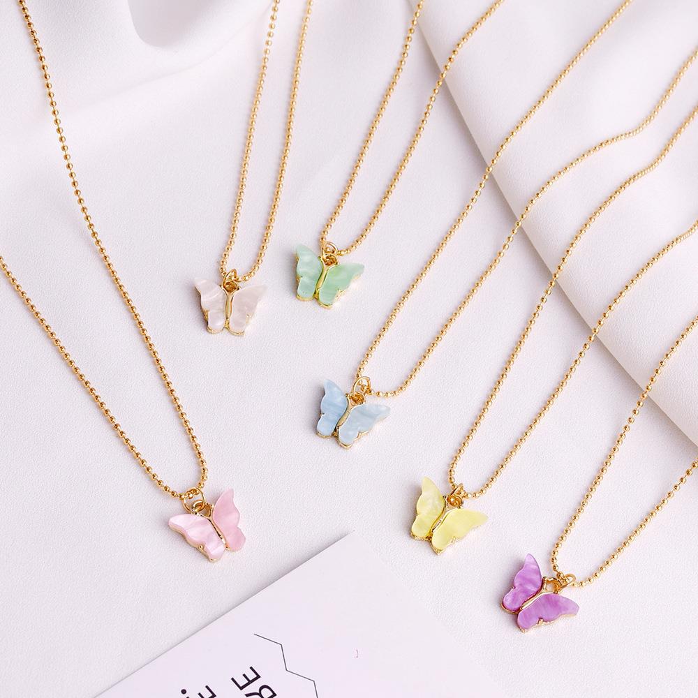 Wholesale Multicolor Butterfly Earrings Necklace ACC-NE-Gaot002