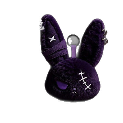 Wholesale Plush Rabbit Keychain Pendant Dark Purple European Style,  Boutique Resale