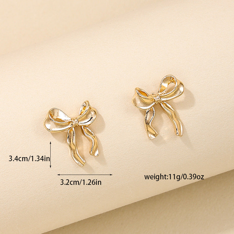 Wholesale Alloy Bow Creative Earrings