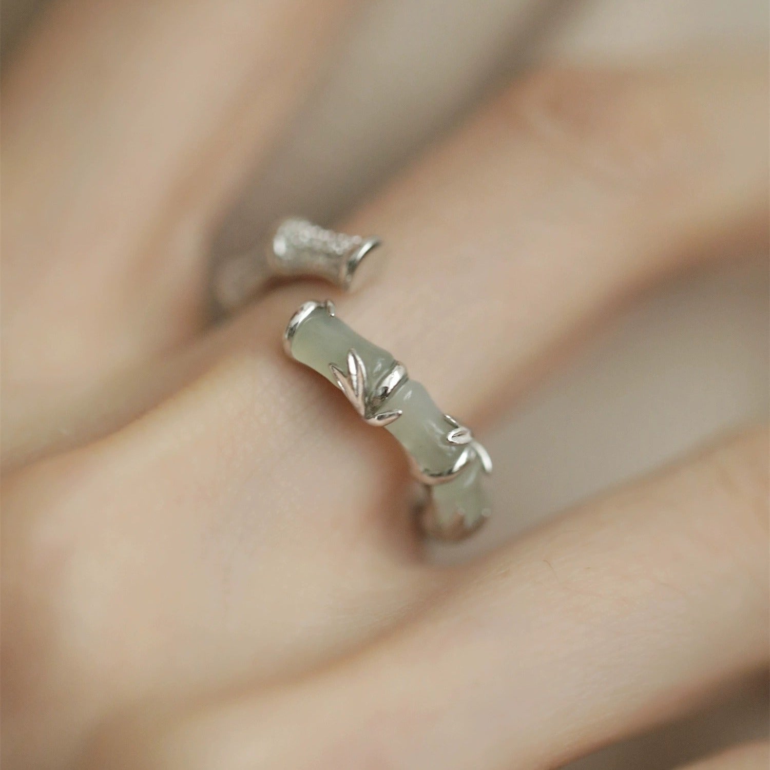 Wholesale S925 Sterling Silver Bamboo Ring