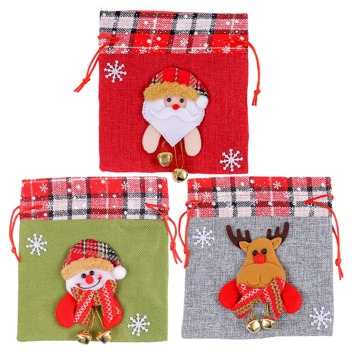Wholesale  Three-Dimensional Doll Candy Bag Christmas Decorations