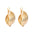 Wholesale Twist Earrings Gold C Shape Earrings