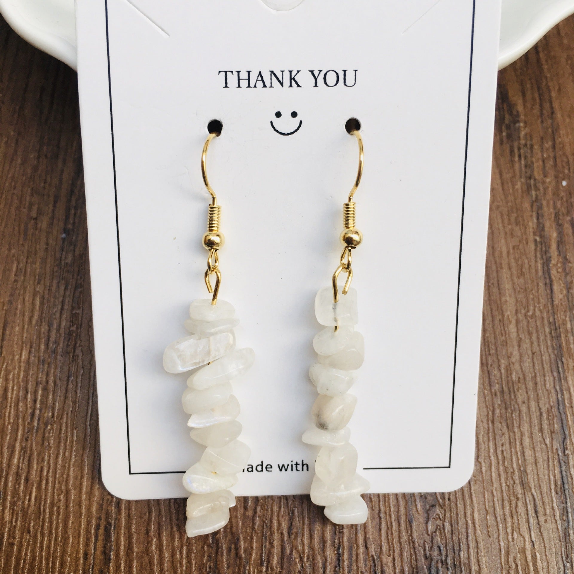 Wholesale Handmade Natural Stone Crystal Beaded Earrings ACC-ES-RongGuan004