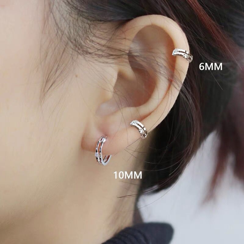 Wholesale ear bone stud silver earrings