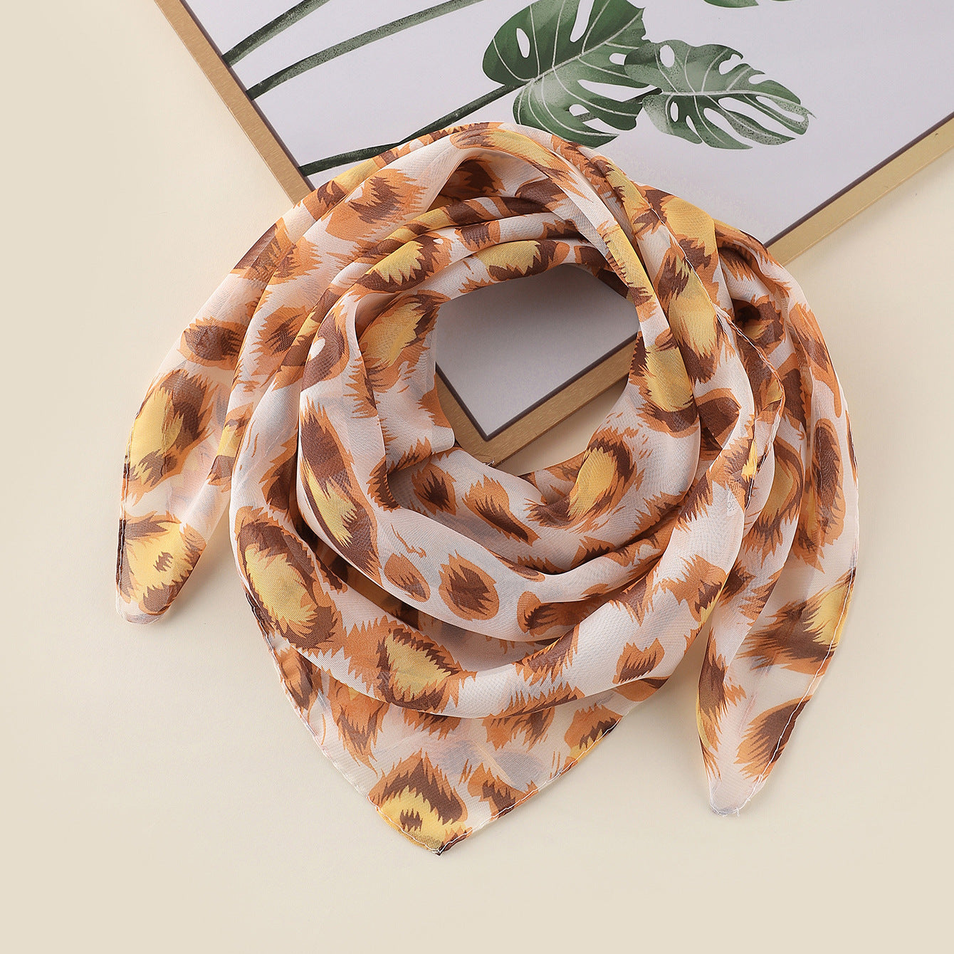 Wholesale Leopard print large square scarf