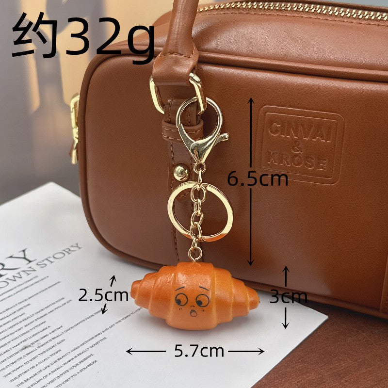 Wholesale Food Alkaline Water Bread Bag Pendant Keychains