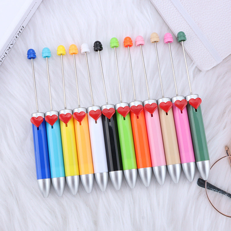 Wholesale 10pcs Beadable Pens Can Store Refills and Change Refills At Will DIY Beaded Pens ACC-PN-JinBN021