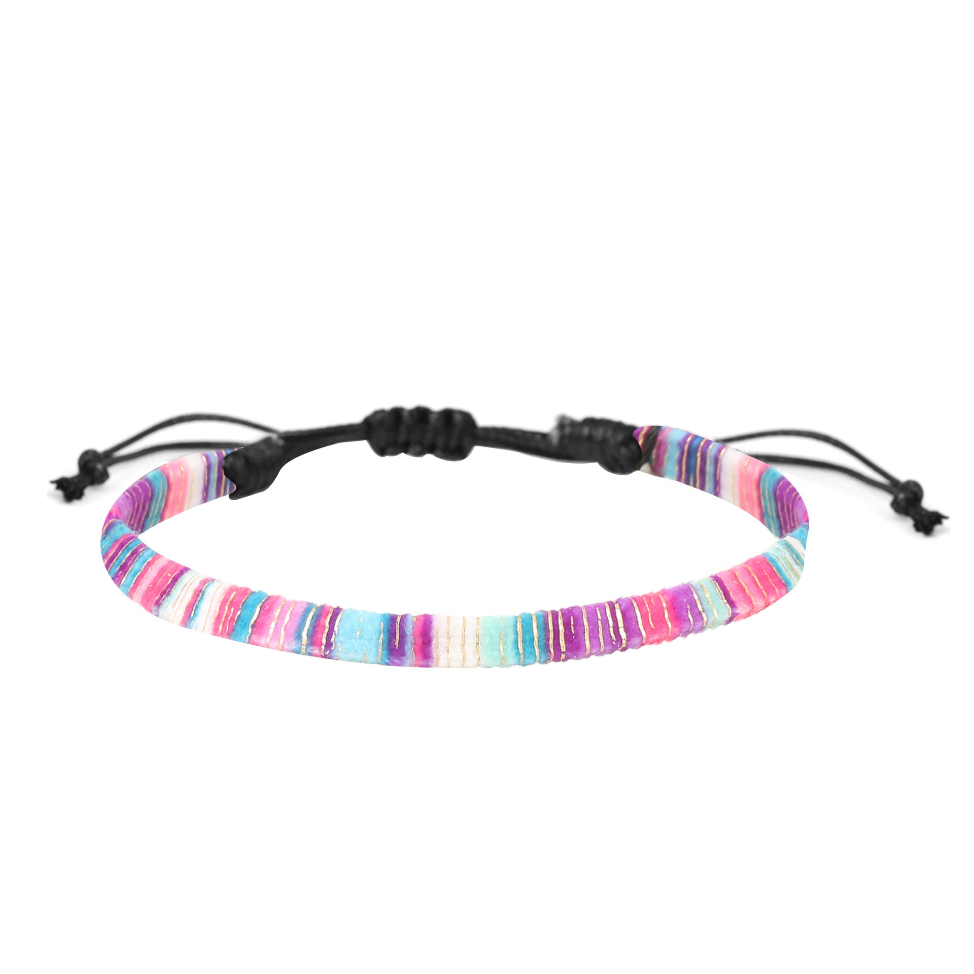 Wholesale Colorful Bohemian Hand Woven Adjustable Bracelet Anklet ACC-BT-MY001