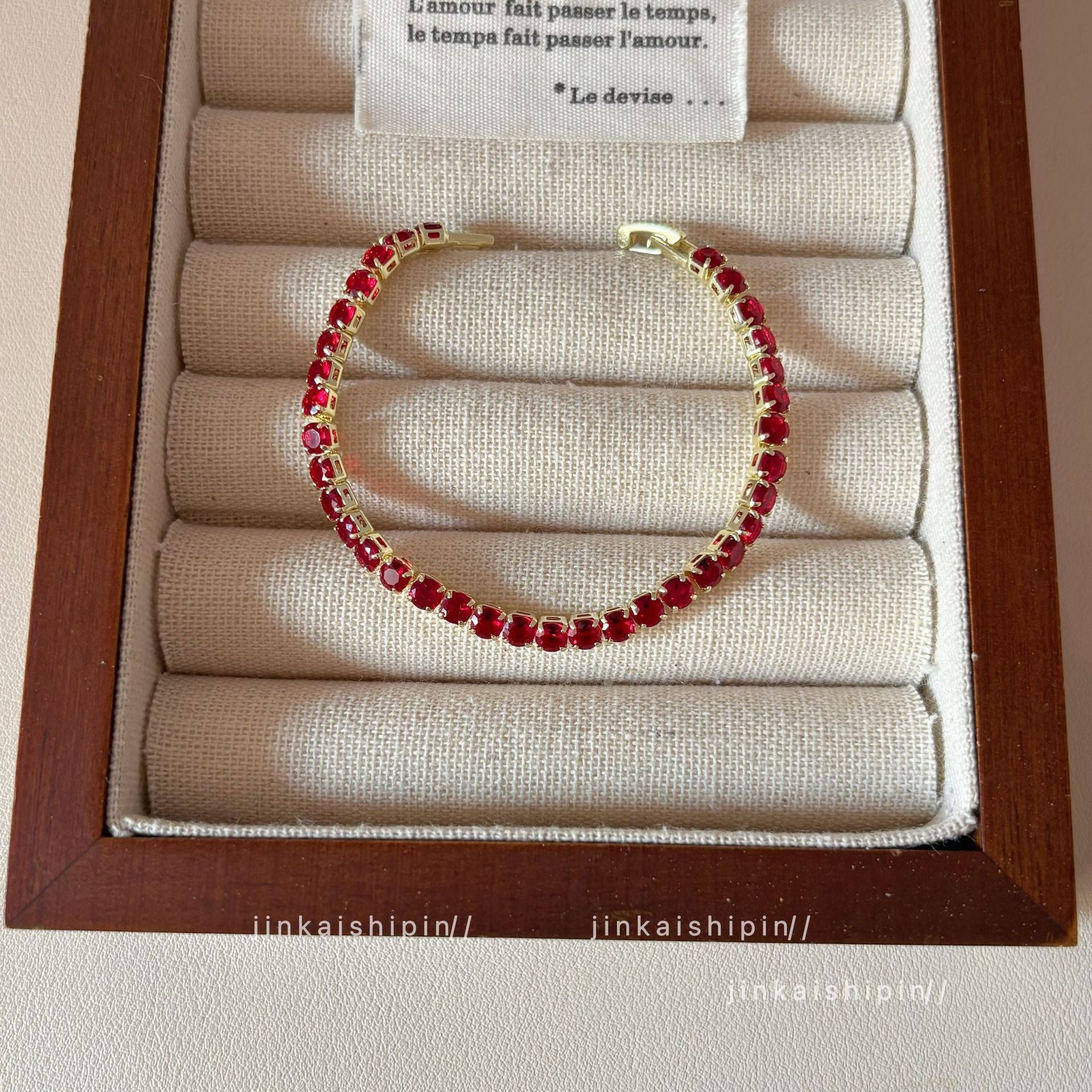 Wholesale Red Zircon Bracelet  Light Luxury High Sense Hand Rope