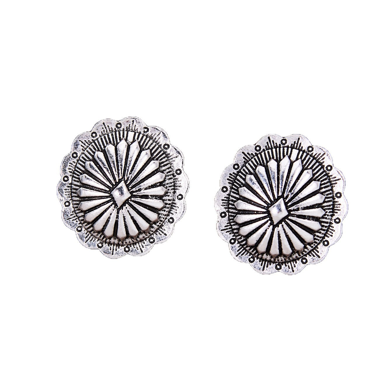 Wholesale Bohemian Pumpkin Pattern Zinc Alloy Earrings Fashion Accessory