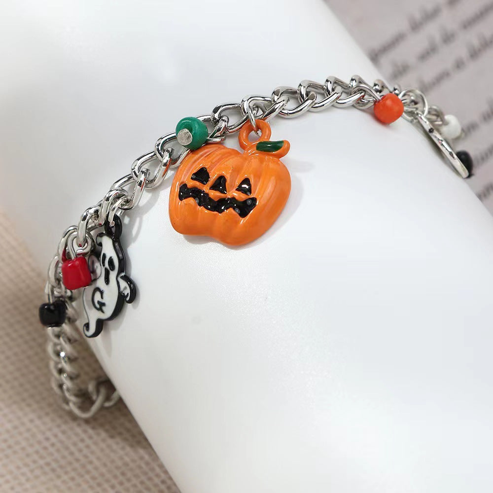 Wholesale Fun  Jewelry Combination Funny Gothic Skull Pumpkin Bat Bracelet