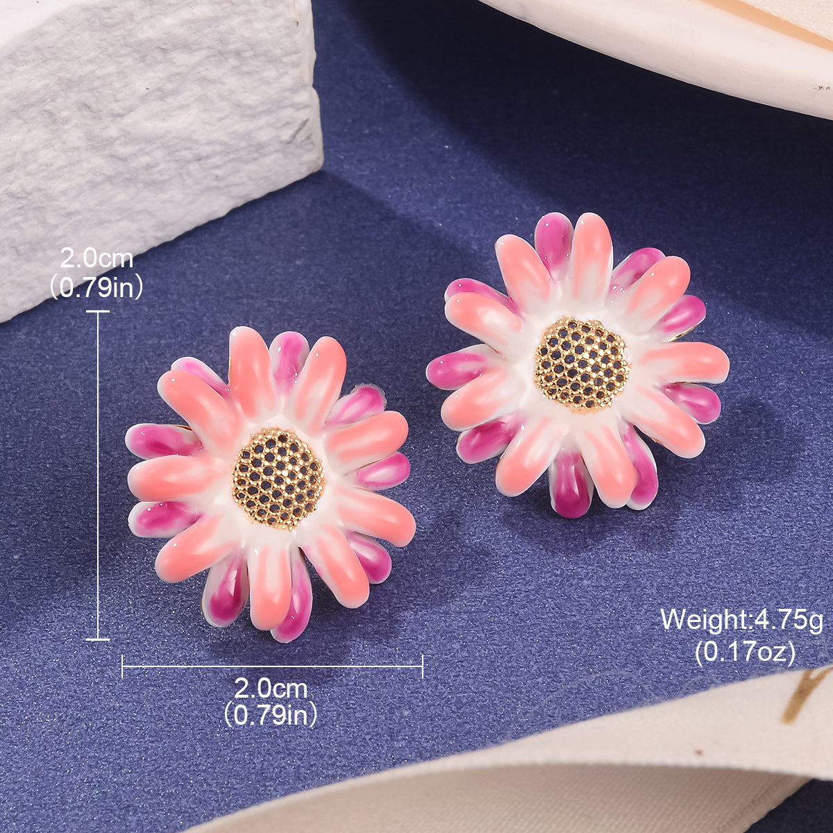 Wholesale Retro Exquisite Enamel Oil Drop Oil Painting Earrings