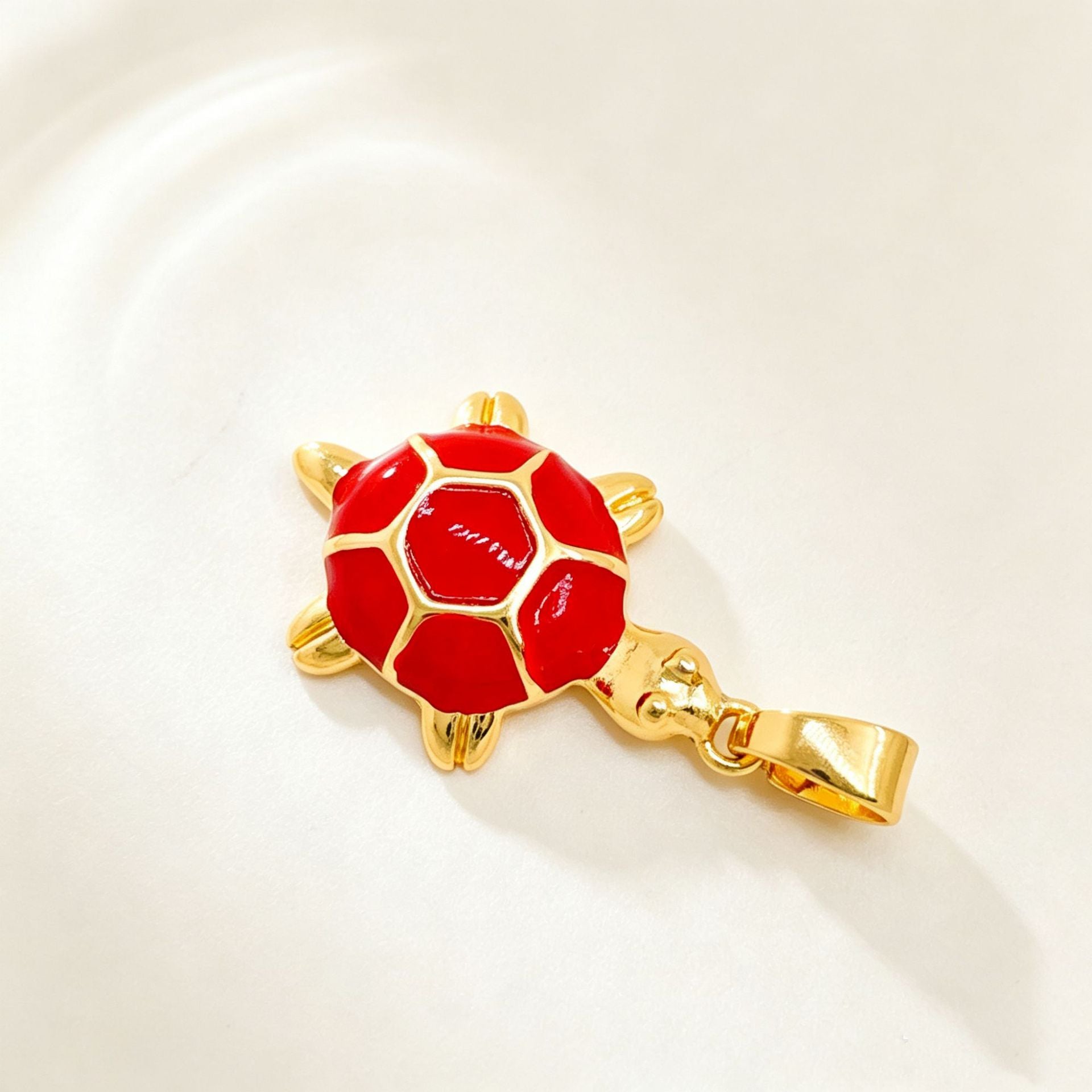 Wholesale Gold Plated Copper Ocean Turtle Enamel Pendant Necklace Fashion Jewelry Accessory for Party Gift Boutique Resale