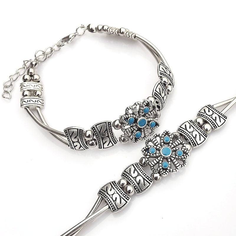 Wholesale Ethnic Style Boho Beaded Bracelet,  Mixed Materials Jewelry Accessory,  Boutique Resale Gift