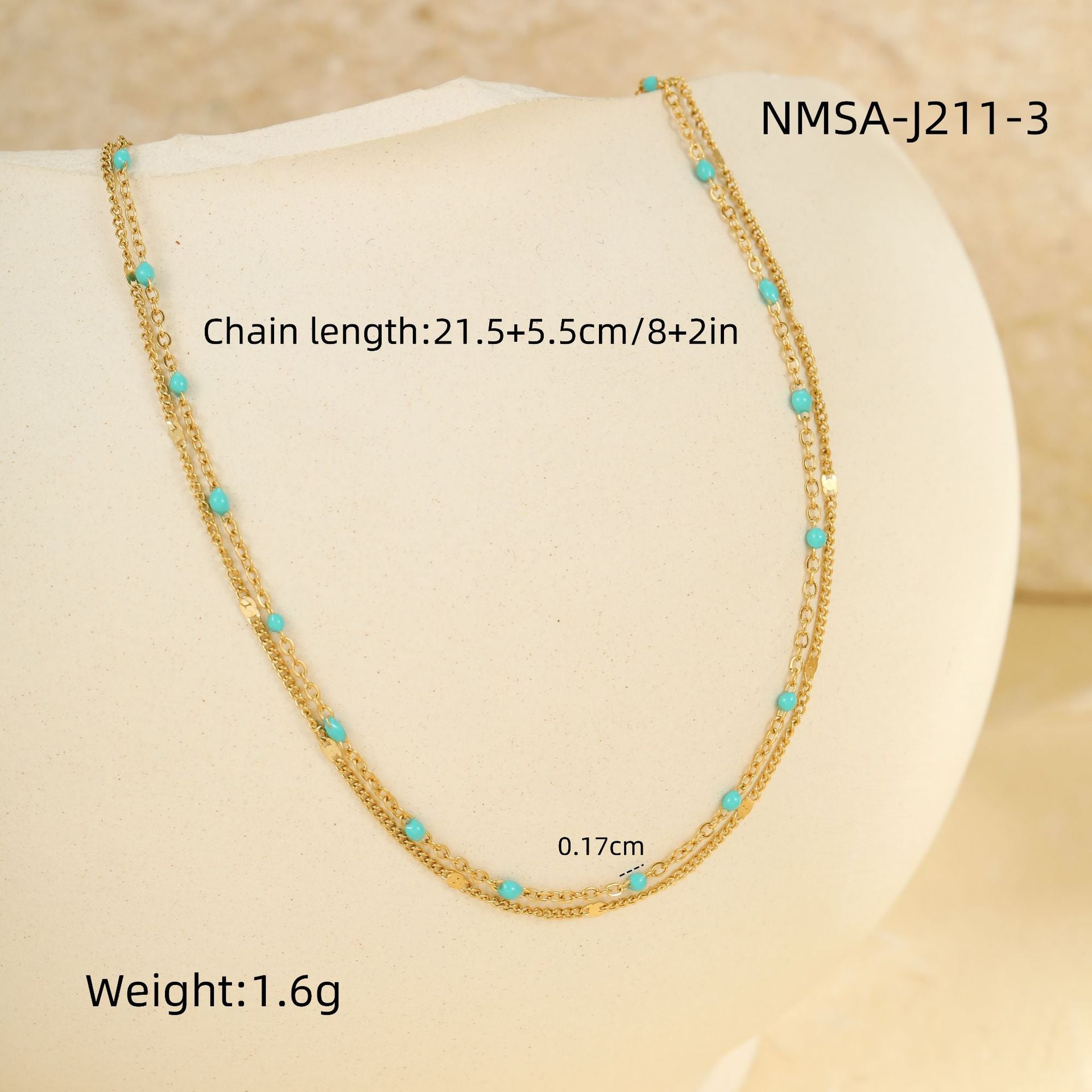 Wholesale color oil drops bean dopamine stainless steel anklet