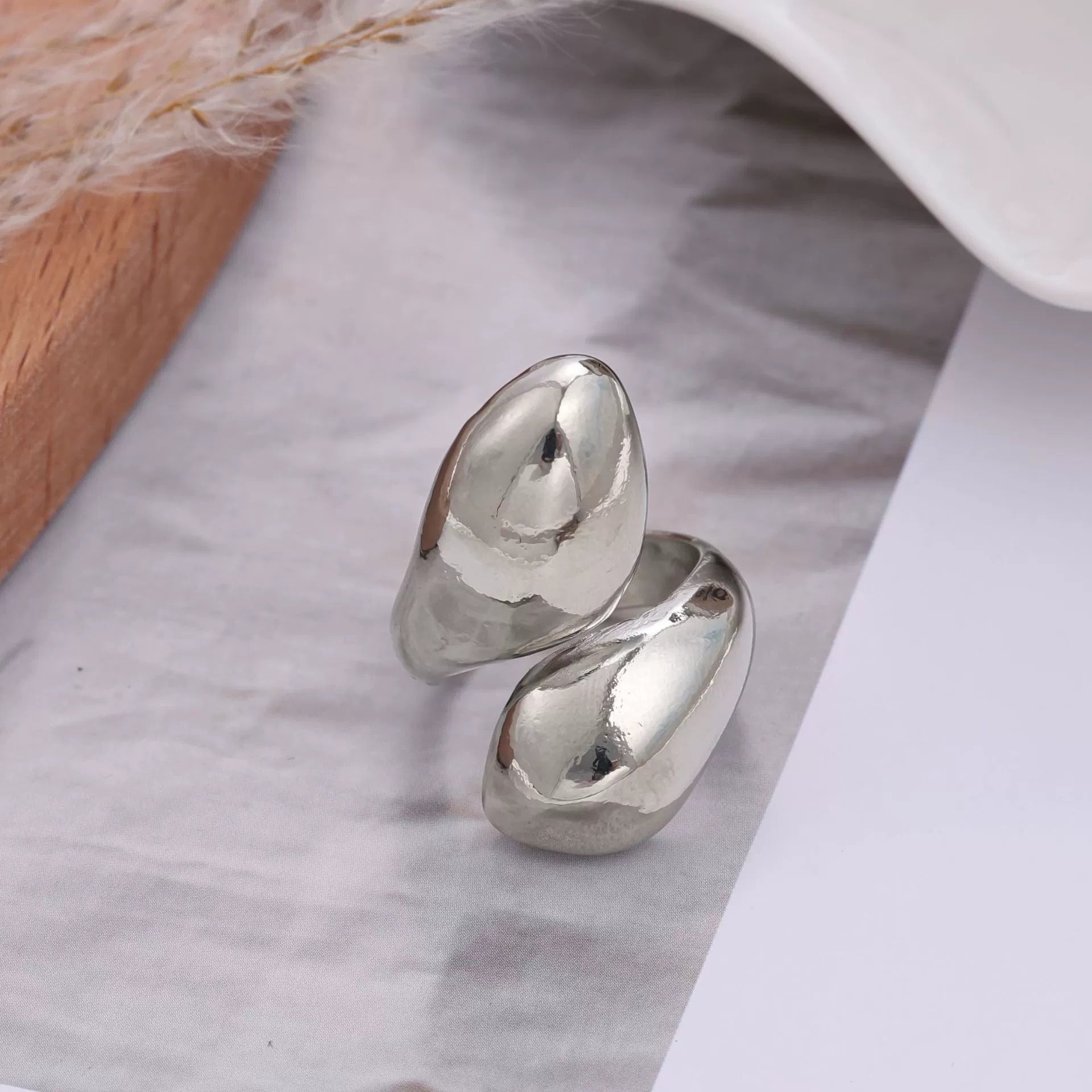 Wholesale Zinc alloy lovers  open ring