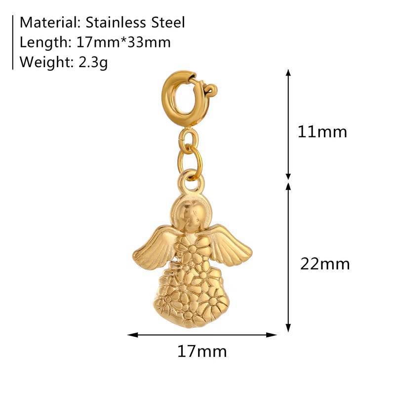 Wholesale Stainless steel marine insect and flower pendant