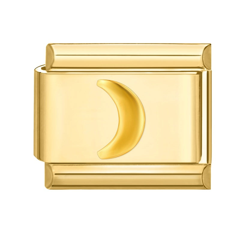 Wholesale Italian Charm Bracelet 9mm DIY Creative Gold Base Stainless Steel Composable Bracelet