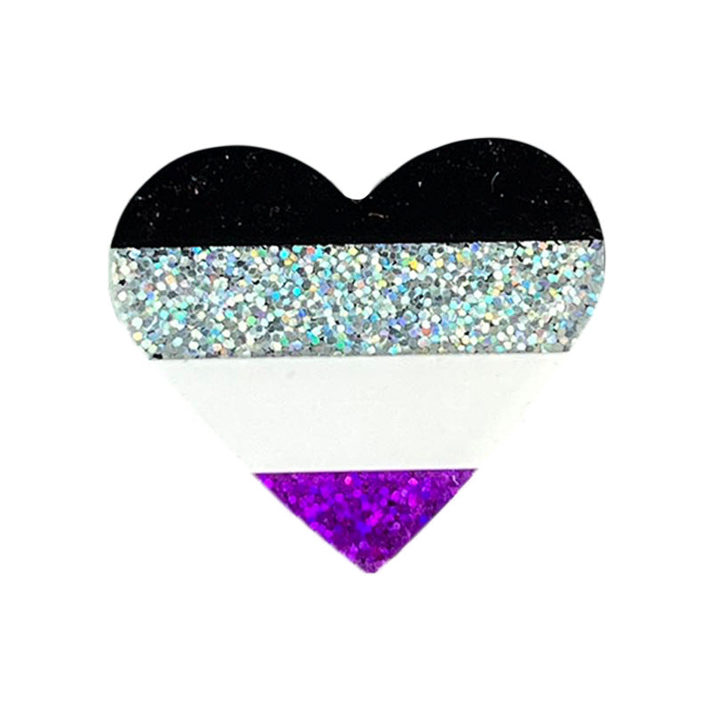 Wholesale  rainbow flag shiny love brooch