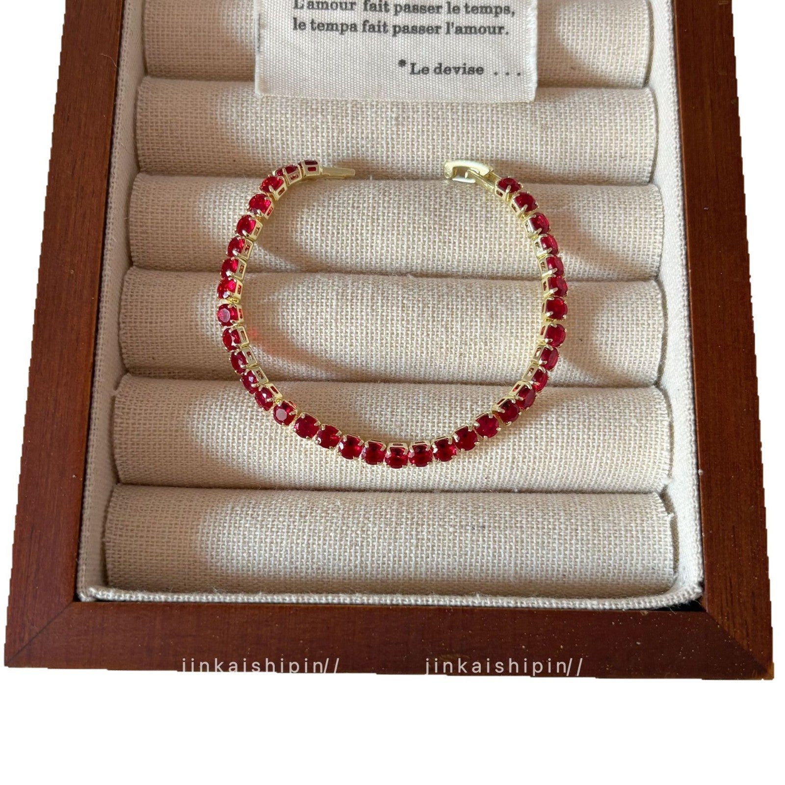 Wholesale Red Zircon Bracelet  Light Luxury High Sense Hand Rope