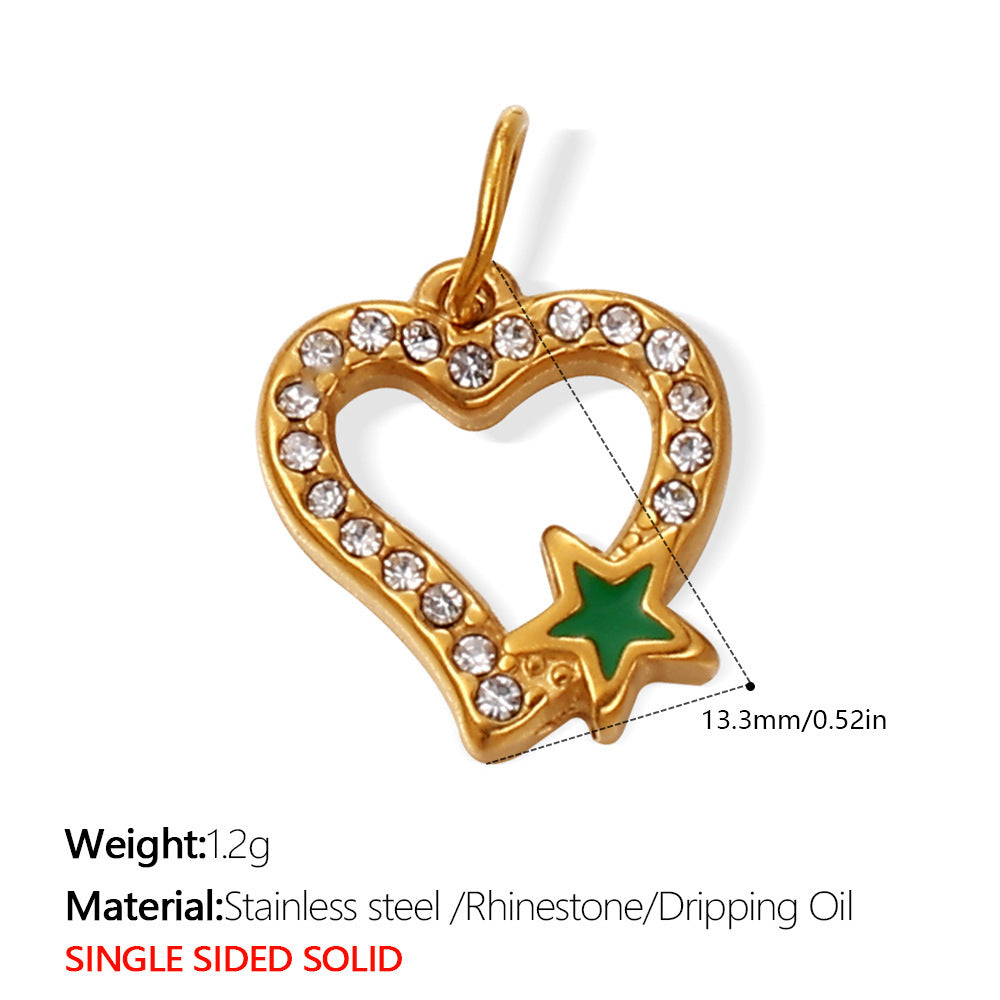 Wholesale Jewelry with Heart Design Stainless Steel,  Diy-Friendly Necklace and Bracelet for Girls and Boys