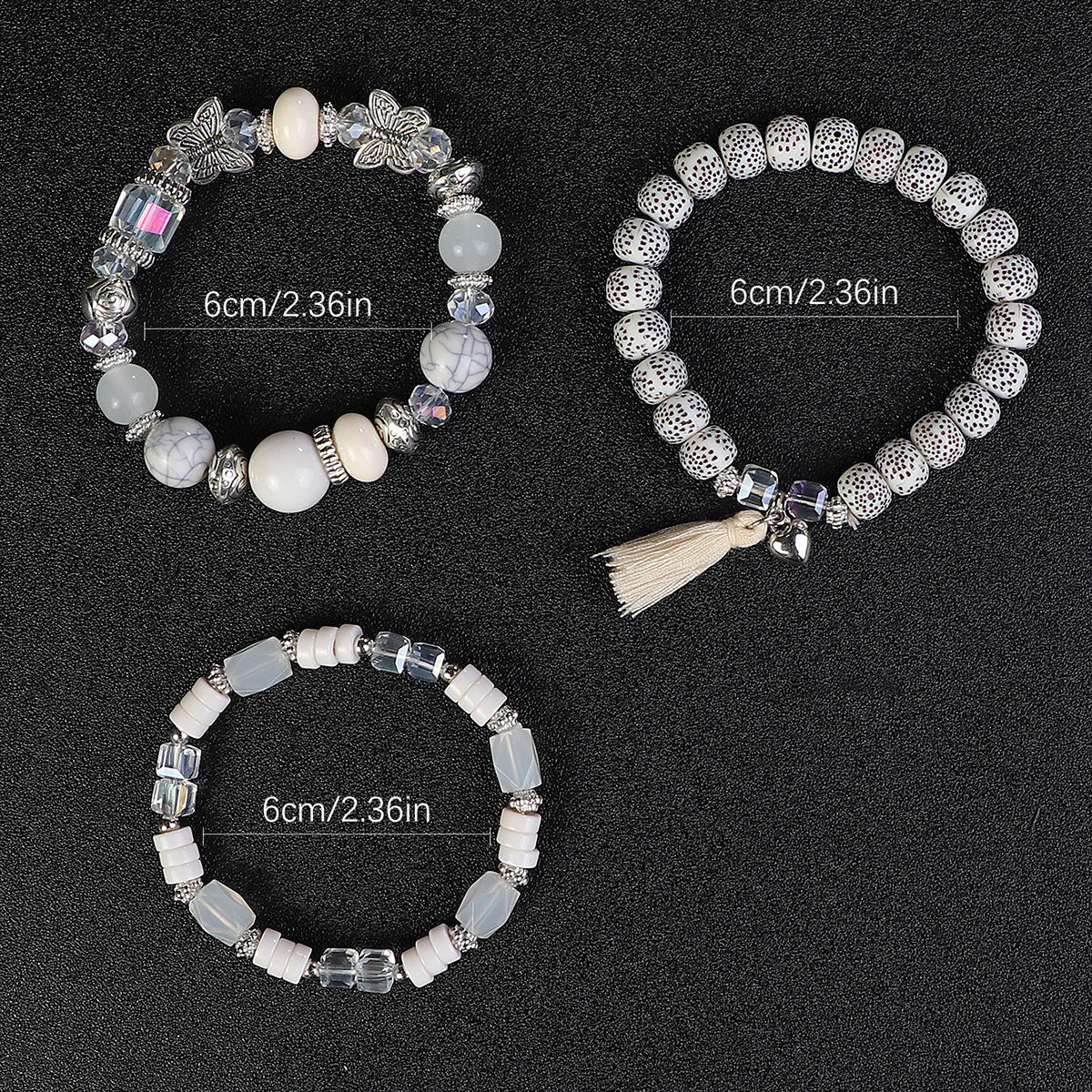 Wholesale Bohemian Butterfly Tassel Pendant Bracelet ACC-BT-Lijie002