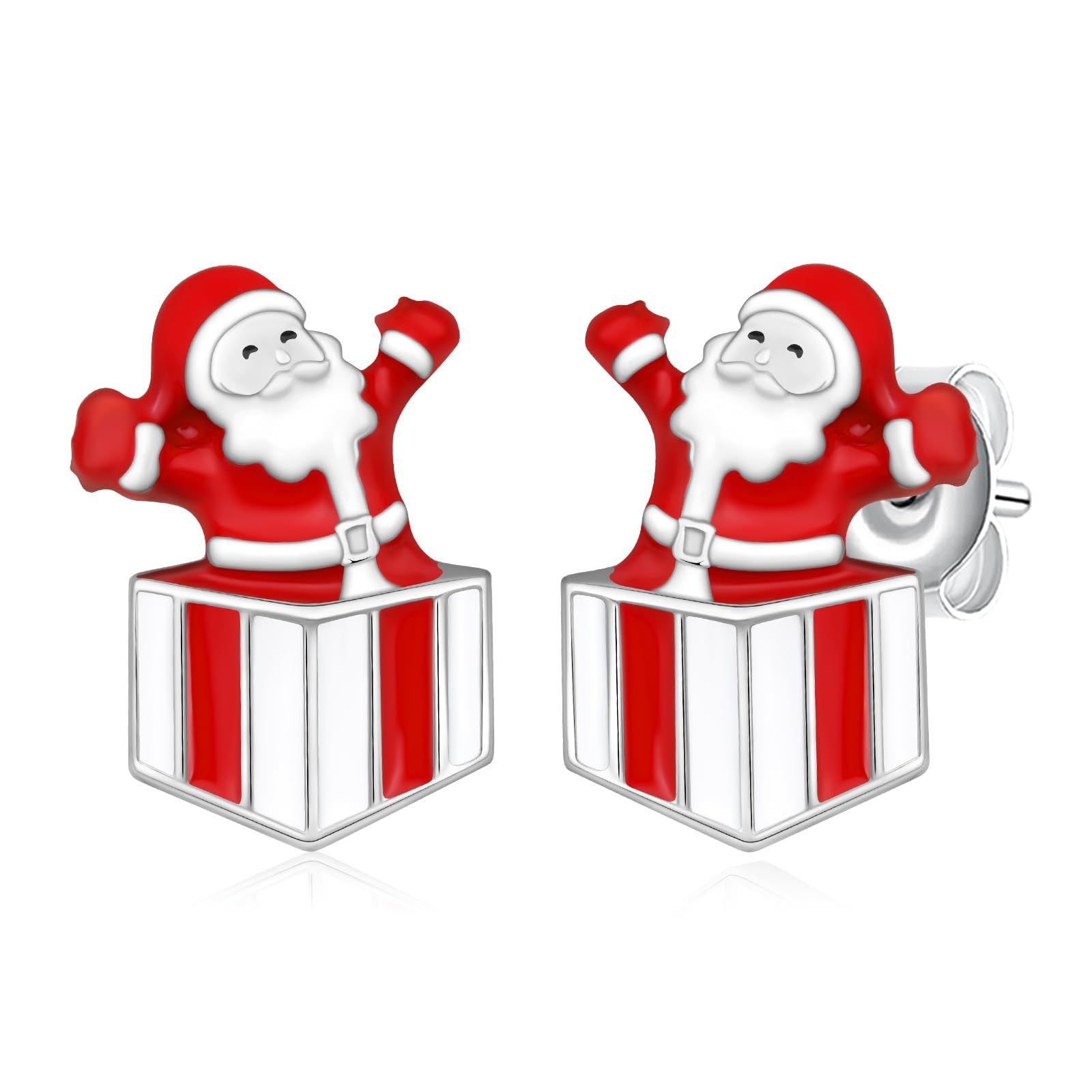 Wholesale Christmas Accessories Santa Claus Gift Earrings