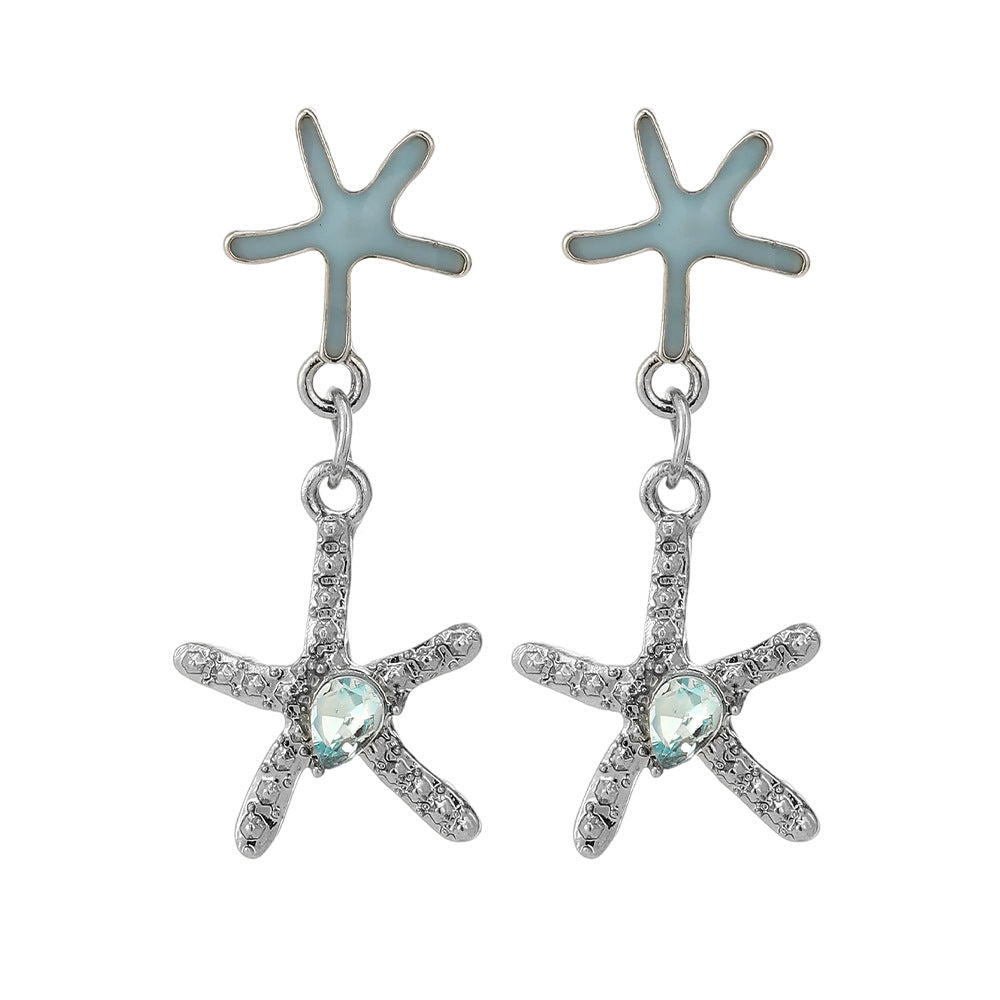 Wholesale Ocean Starfish Small Earrings