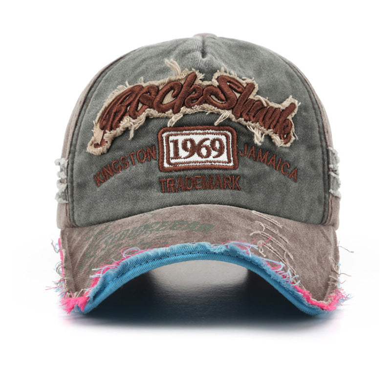 Wholesale  wash cloth fashion old 1969 baseball cap