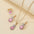 Wholesale Water Drop Heart Diamond Necklace Earring Set