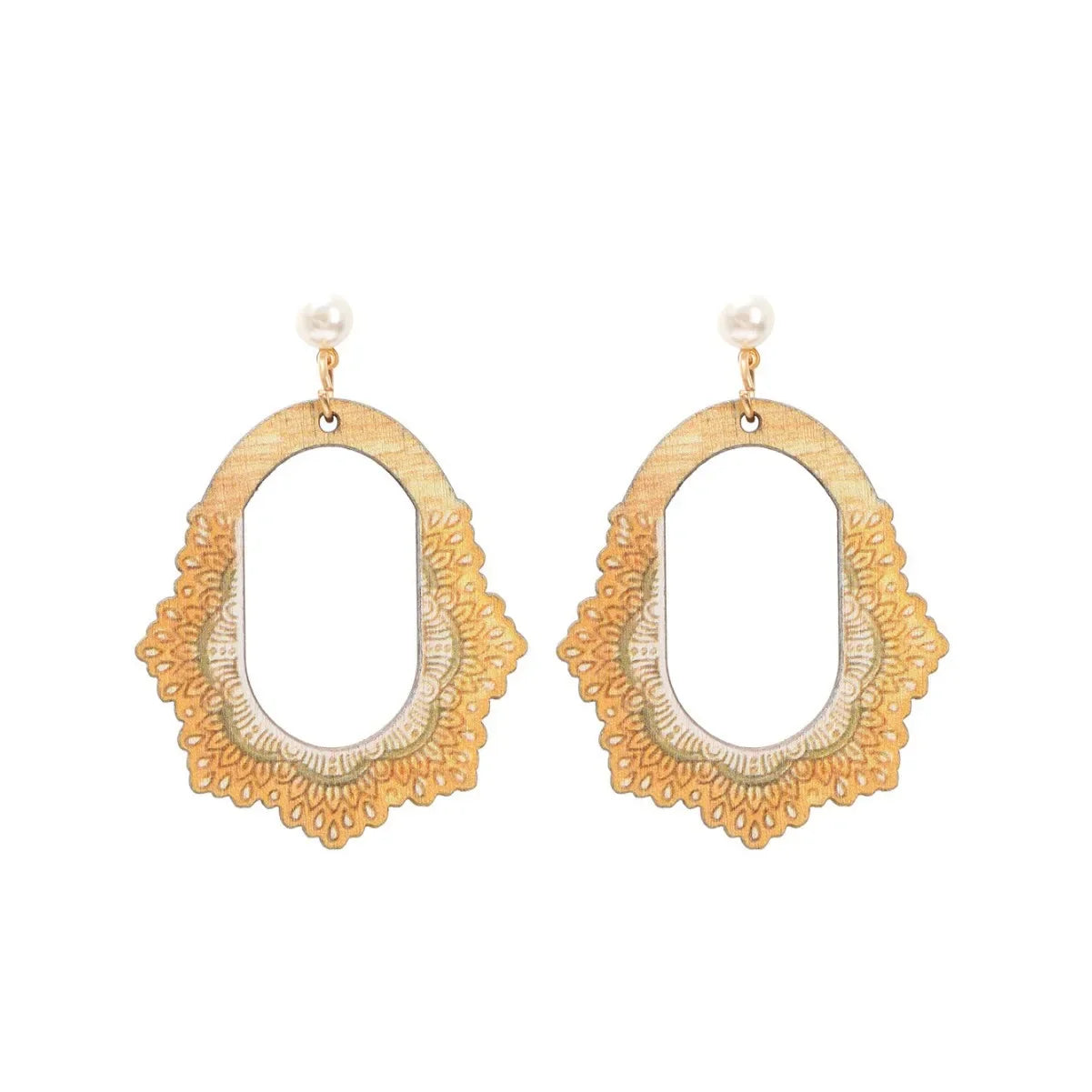 Wholesale Bohemian retro national style geometric earrings fashion personality earrings