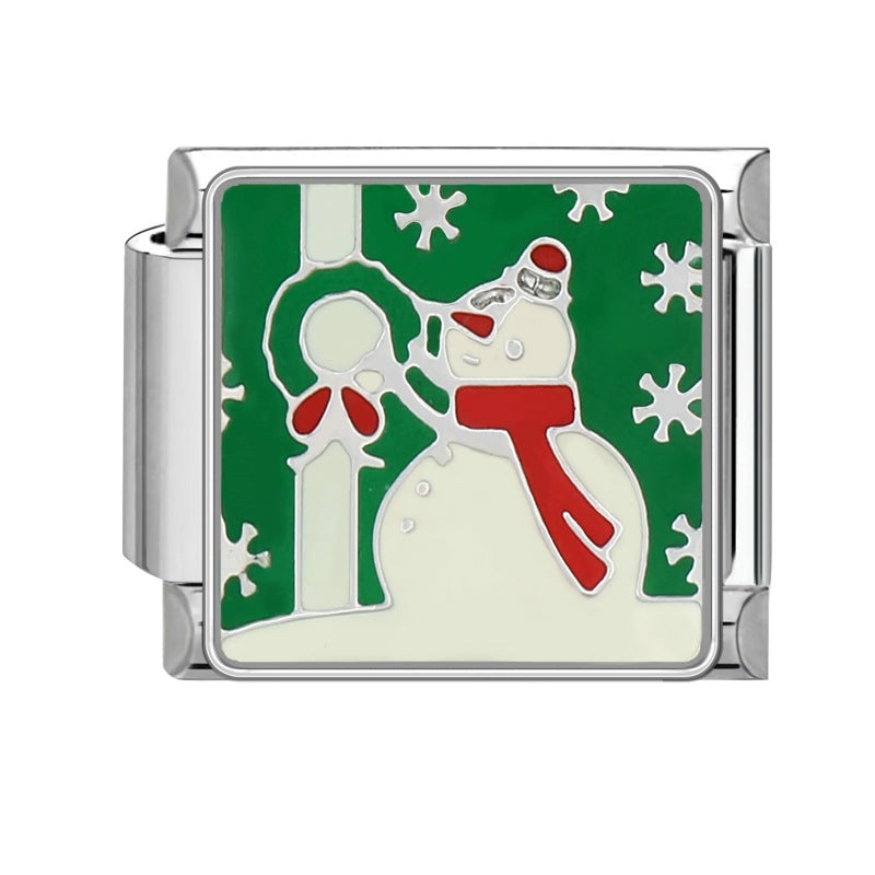 Wholesale Steel bottom Christmas retro bracelet accessories handmade DIY bracelet