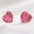 Wholesale Valentine's Day love earrings women's diamond heart shaped earrings
