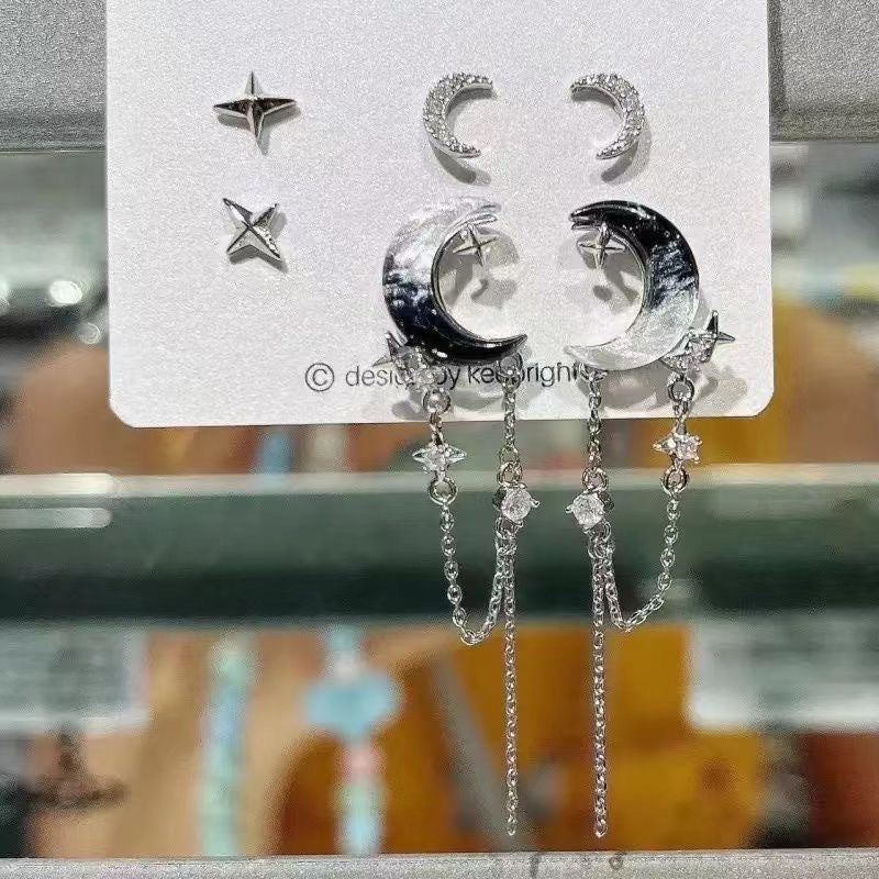 Wholesale Cute Cat Fish Earrings,  Retro Asymmetrical Korean Style,  Alloy Earrings for Women,  Party Accessory