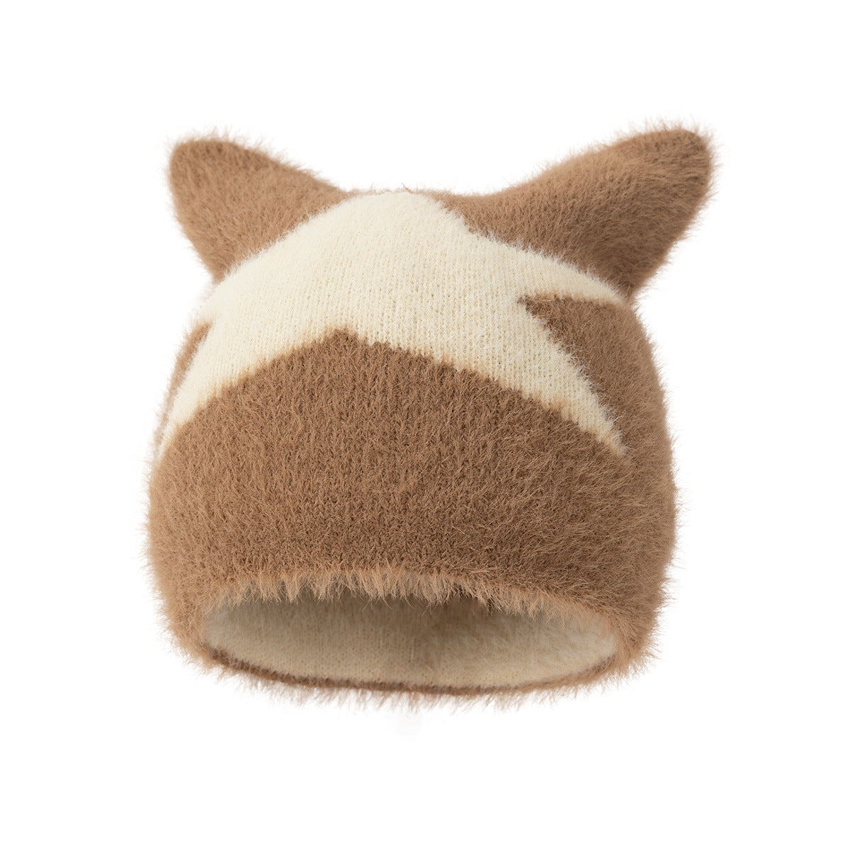 Wholesale  Five-angle Star Bow Adult Wool Hat Beanie