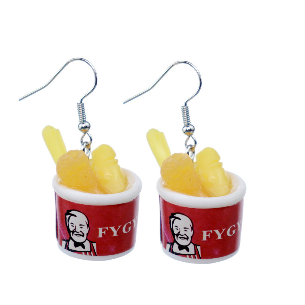 Wholesale  three-dimensional tomato food earrings
