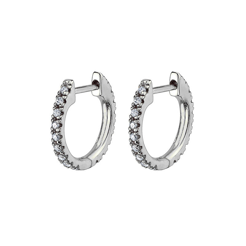 Wholesale European Style Zircon Flower Heart Earrings Set