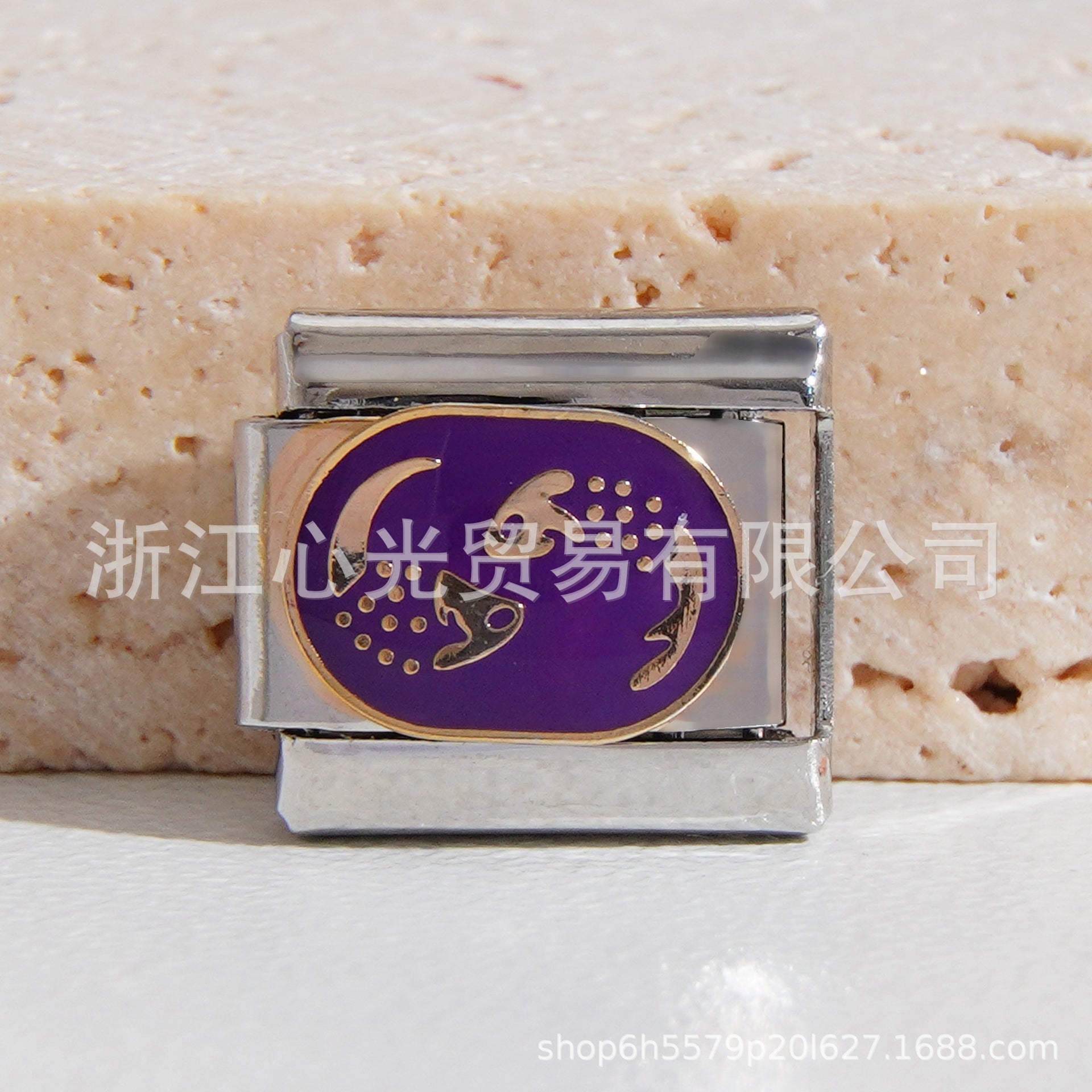 Wholesale Italian Charm Bracelet 9mm DIY Splicing Constellation Series Stainless Steel Composable Bracele