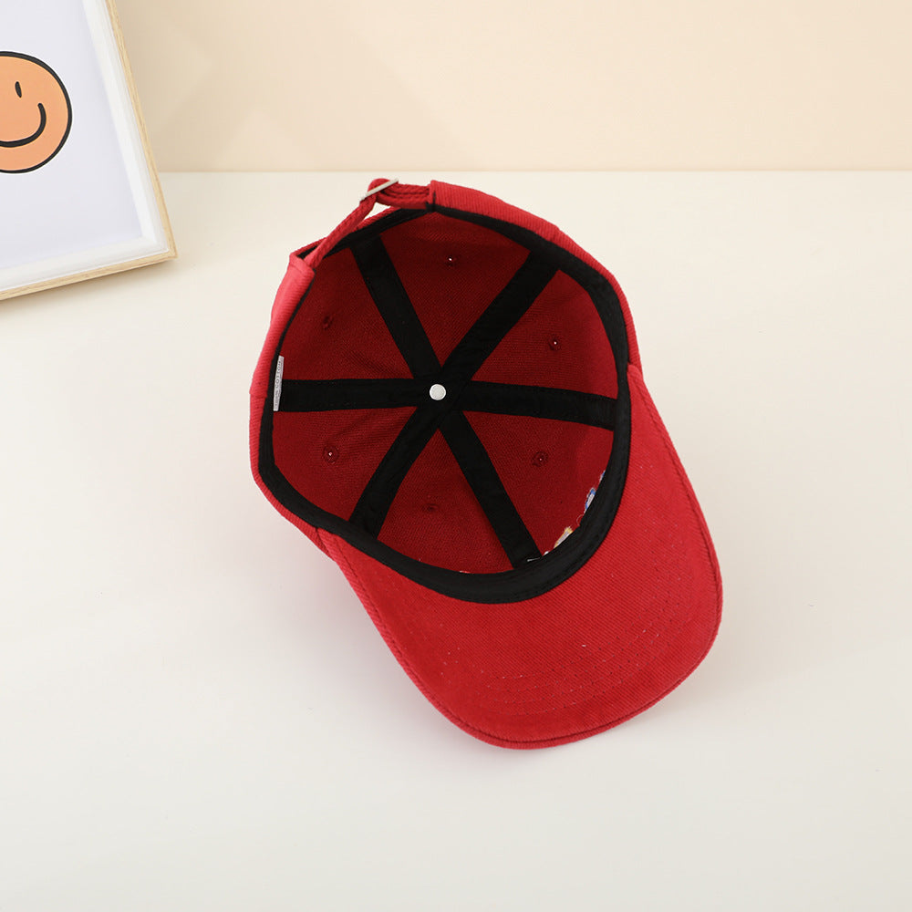 Wholesale Cartoon Children's Hats Brushed Cloth Baseball Cap Sun Hat Kids Hat ACC-KH-WoBang001
