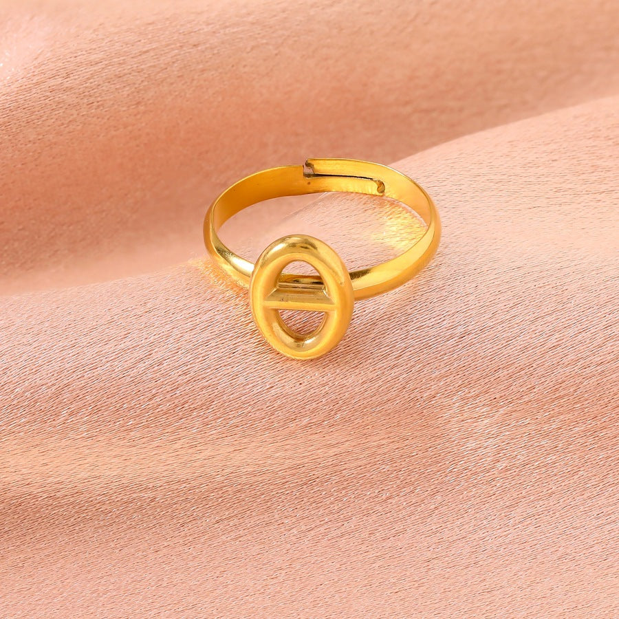 Wholesale Stainless Steel Geometric Pig Nose Adjustable Ring Gold Finish Trendy Jewelry Accessory For Resale