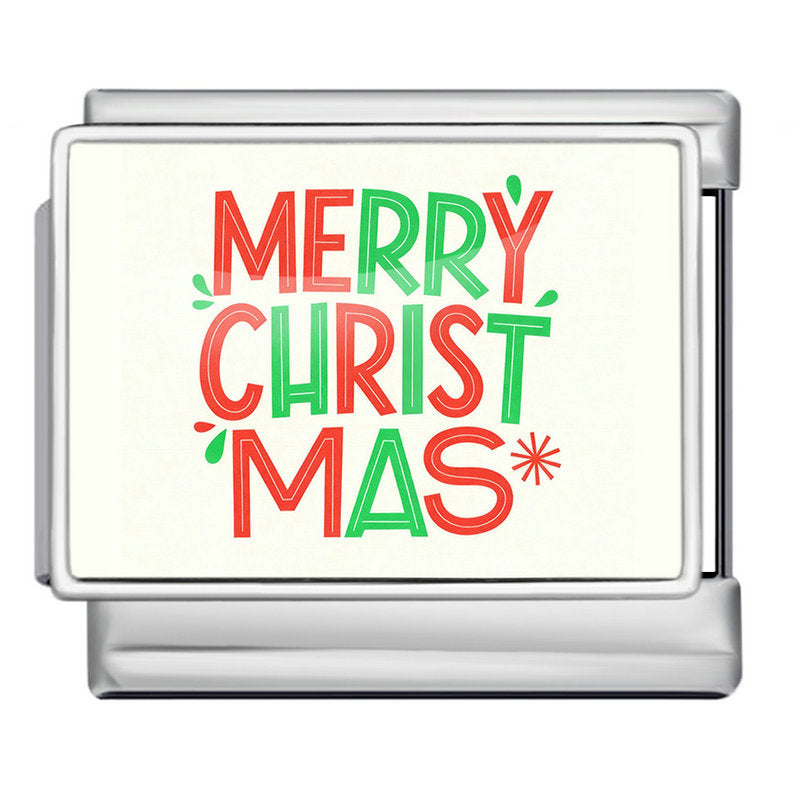 Wholesale  Italian Charm Bracelet 9mm DIY Christmas Series Picture Creative Stainless Steel Composable Bracelet