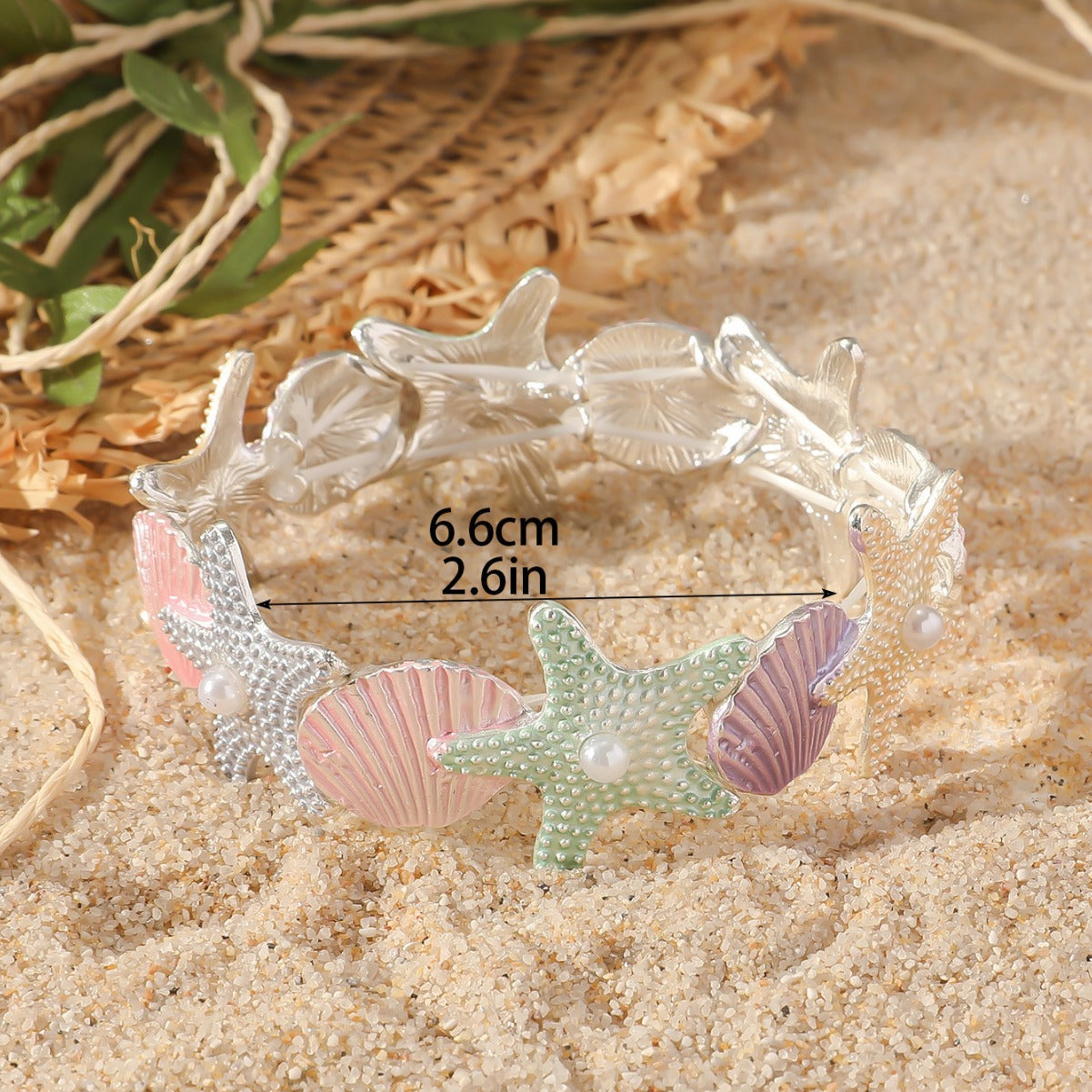 Wholesale Beach Vacation Style Starfish Shell Bracelet for Women,  Versatile High-End Creative Elegant Bracelet